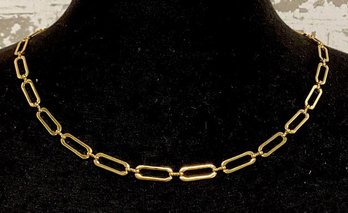 Simple Chic Vintage Goldtone Link Necklace