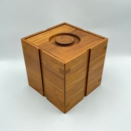 Vintage Kalmar Teak Cube Ice Bucket