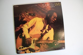 Rare Curtis Mayfield Live 2lp Set With Typo Label - Has Two Side Three's On Buddah Records