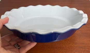 Attractive Glazed Ceramic Pie Dish - EMILE HENRY - France