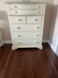 Stanley Pretty Cottage White 7-drawer Tallboy Dresser