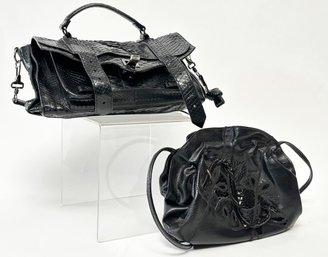 Ladies Purses In Black Leather By Veneto And More