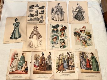 Turn-of-the-Century Ladies' Fashion Illustrations
