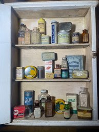 Various Medicine Cabinet Items- Vicks, Alka Seltzer, Curad, Bayer, Aloes & Myrrh, Blaud Compound And Others