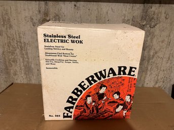 Farberware Stainless Steel Electric Wok - NEW IN BOX #303