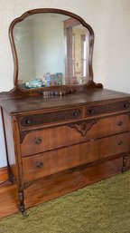 Early Dresser With Mirror