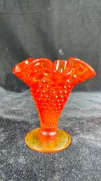 Fenton Amberina Hobnail Vase