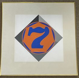 1970 Original Robert Indiana Heptagon Screen Print