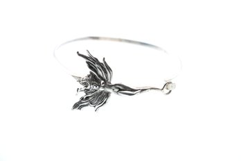 Sterling Silver Fairy Art Nouveau Style Bracelet