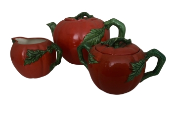 Vintage Maruhon Inspired Tomato Tea Set