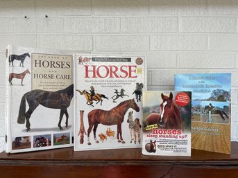 Assorted Horse Books - Please See Photos, One Of The Bindings Is Not In Great Condition.