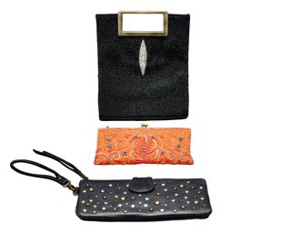 Collection Of 3 Cache Clutch Designer Purses