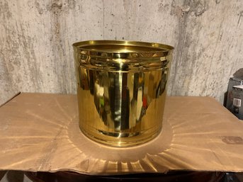 Bristol Brass Polished Brass Planter  13.75'  - Like New