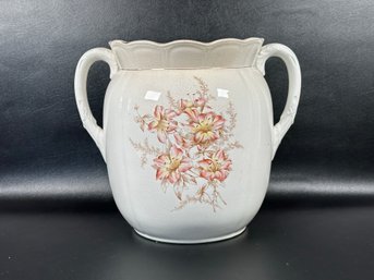 An Antique Double-Handled Pot By Homer Laughlin With Eagle & Lion Backstamp