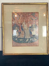 Framed Art Print Of Medieval Tapestry