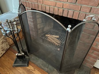 Fireplace Screen & Tools