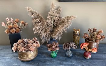 Vases And Vessels Filled With All Textures And Types Of Dried Plants