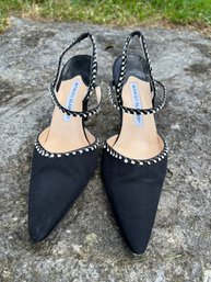 Manolo Blahnik Black High Heel Shoes Size 37