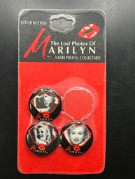 The Lost Photos Of Marilyn Monroe Cover Buttons MISSING ONE
