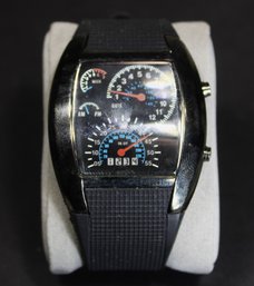 Contemporary Japanese Black Wristwatch Novelty