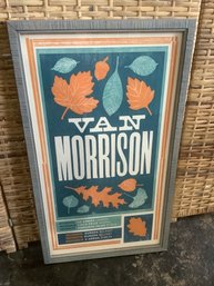 Van Morrison UK EURO TOUR 2015 Original Letterpress Poster