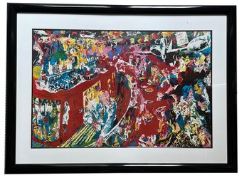 A Bar Themed Lithograph By Leroy Nieman