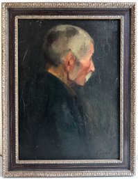 Karoly Patko (1895 - 1941 Hungary) Oil Painting On Canvas, Portrait Of A Man, Signed