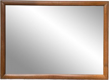 A Large Maple Framed Mirror