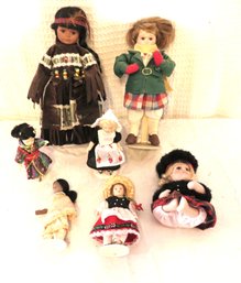 Group Of International Dolls 6-12'