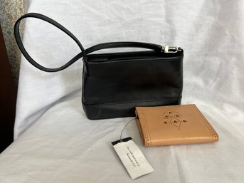 Kenneth Cole Leather Handbag And Wallet