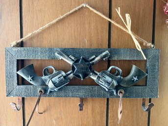 Decorative Western Pistol Wall Hanging