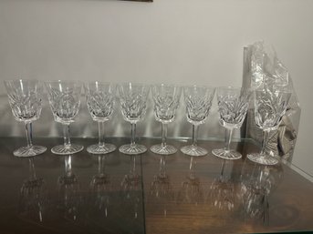 Set Of 8 Waterford Wine Goblets