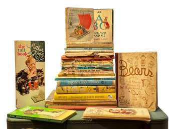 A Well-loved Collection Of Vintage Childrens Hardcover Books Dating From The 1930s To 1980s