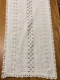 Classic Vintage Embroidered Table Runner