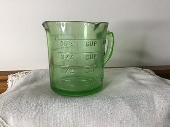 Uranium Glass Measuring Cup