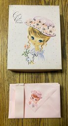 Vintage Cover Girl Stationary - Box & Envelopes