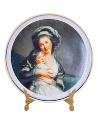 Lovely And Vintage 12' Limoges France Plate Mme. Vigee LeBrun Et Sa Fille (1755-1842)