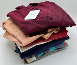 9 Men's Button Down Shirts, T-Shirts & Athletic Tops, Size Large: Emile Lafaurie, New Hollington & More