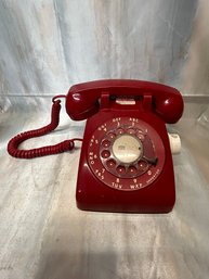 The HOT RED Dial Vintage Telephone