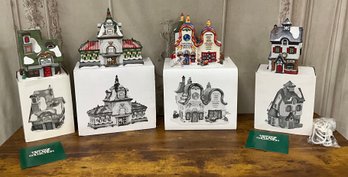 Department 56 Vintage Christmas Village Houses Set/4 North Pole Series