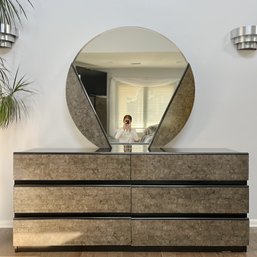 Double Dresser With Mirror - Laminate Finish