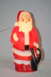 Vintage Lighted Santa Claus Blow Mold