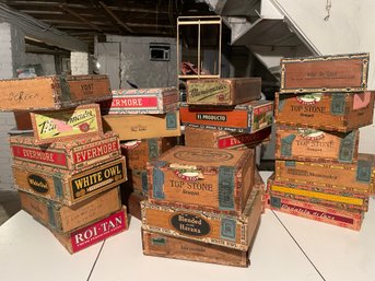Collection Of Cigar Boxes
