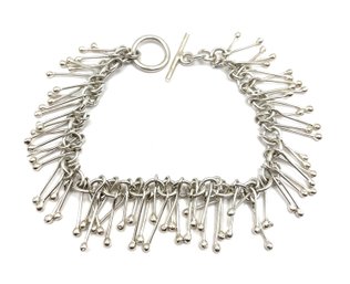 Amazing Sterling Silver Fringed Style Bracelet