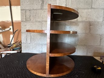 Modern Wooden Circular End Table