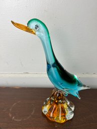 Murano Style Glass Duck