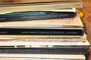 Stack Of Records Including Mozart Box Sets Etc