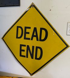 Cardboard DEAD END Sign