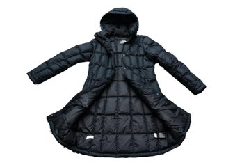 North Face Full Length Down Jacket With Hood Size M