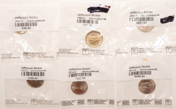 Jefferson Nickel Collection Uncirculated In Original Sealed Packages